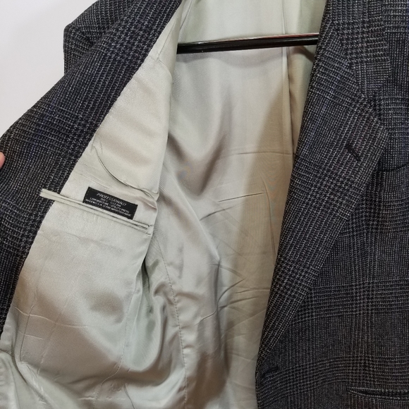 Pierre Cardin Sport Coat Blazer Check 40 R - Picture 14 of 16
